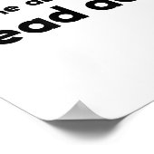 Ask Me About My Dead Dad Funny Sarcasm Saying  Poster (Hoek)