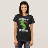 Ask Me About My Green Tree Python Snake T-shirt (Voorkant volledig)