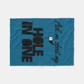 Ask Me About My Hole In One Funny Golf  Fleece Deken (Voorkant (Horizontaal))