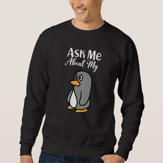 Ask Me About My Penguin I Cute Penguin I Kids Peng Trui (Voorkant)