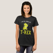 Ask me about my Rex nice space astronaut dino T-shirt (Voorkant volledig)
