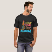 Ask Me About My Skijoring Sled Dogs Mushing Sled D T-shirt (Voorkant volledig)