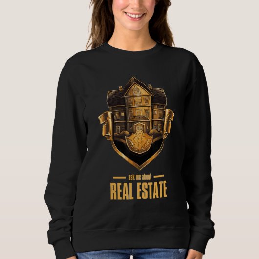 Ask Me About Real Estate 2 Trui (Voorkant)