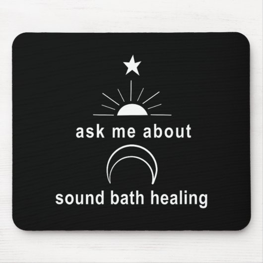 Ask Me About Sound Bath New Age Wellness Sritual  Muismat (Voorkant)