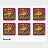 Ask Me About the Stegosaurus | 3 inch Sticker (Vel)