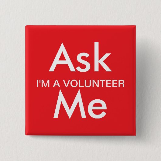 Ask Me Button For Business School Volunteers (Voorkant)
