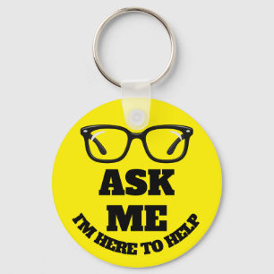 Ask Me Conference Knop–Netwerkmogelijkheid & Event Sleutelhanger
