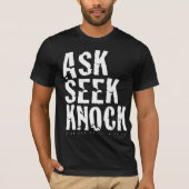 Ask Seek Knock Cracked T-shirt (Voorkant)