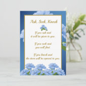 Ask Seek Knock Matthew 7:8 Card Feestdagenkaart (Staand voorkant)