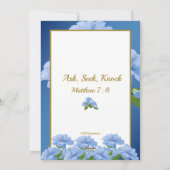 Ask Seek Knock Matthew 7:8 Card Feestdagenkaart (Achterkant)