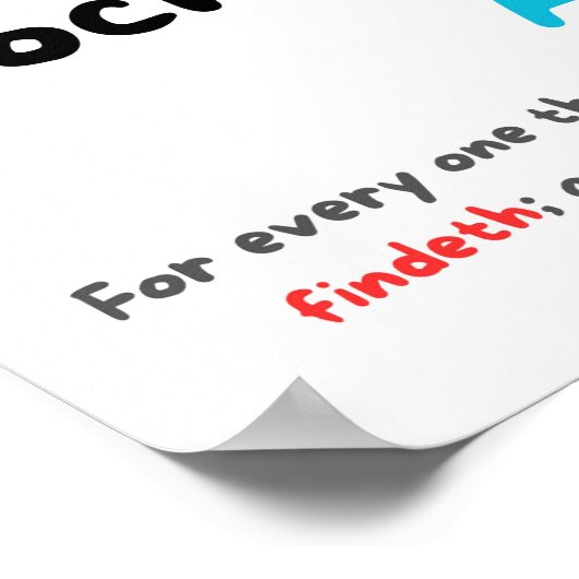 Ask Seek Knock Poster (Hoek)