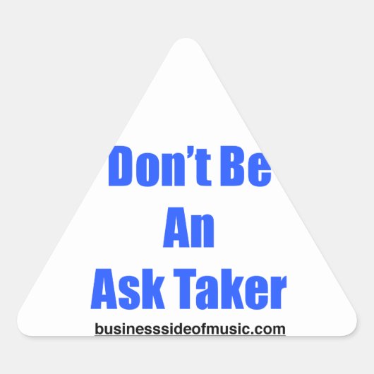 Ask Taker Sticker (Voorkant)
