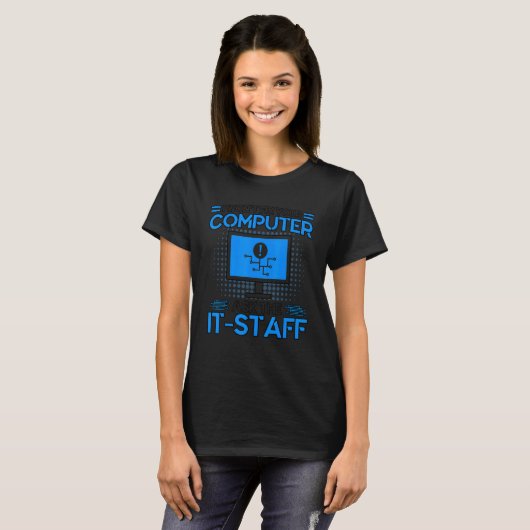 Ask The It Staff Cyber Warrior & Security Expert T-shirt (Voorkant volledig)