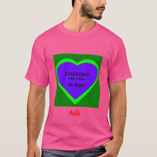 Ask TjGibney The MUSEUM Zazzle Template T-shirt (Voorkant)