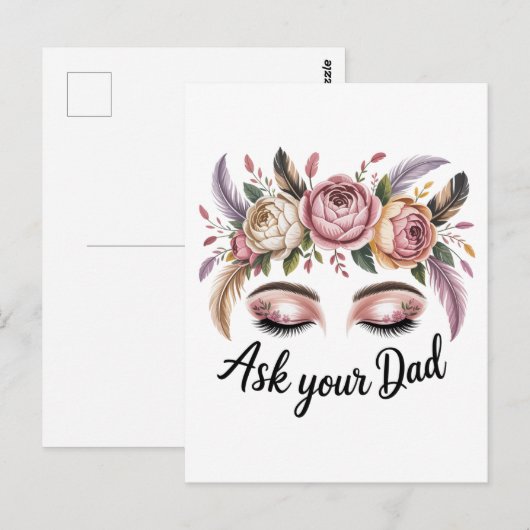 Ask Your Dad Briefkaart (Voorkant / Achterkant)