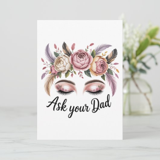 Ask Your Dad Kaart (Staand voorkant)