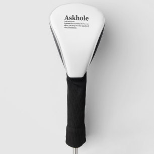 Askhole Definition Hilarious Gag Dictionary Adult Golfheadcover