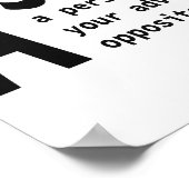 Askholes - Sarcastische woordenboekdefinitie Poster (Hoek)