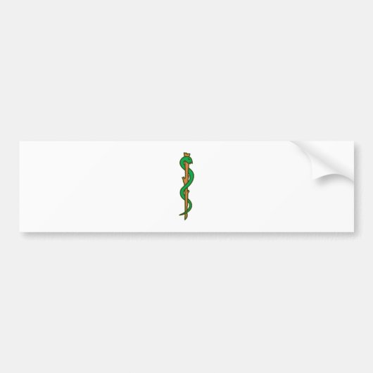 Äskulap Stab Asclepius staff Bumpersticker (Voorkant)