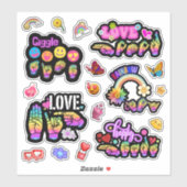 ASL Affirmation Stickers – Love, Laugh, Celebrate (Vel)
