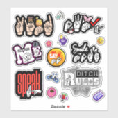 ASL Affirmation Stickers – Voice, Kindness, Power (Vel)