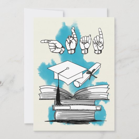 ASL Afstudeerder Uitnodiging met Afstudeerder Fing (Voorkant)