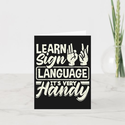 Asl Alfabet Docent Amerikaanse Gebarentaal Het Is  Kaart (Voorkant)