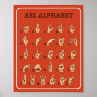 ASL Alfabet Poster