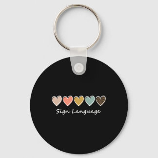 ASL Alphabet American ASL Teacher Sing Language Sleutelhanger