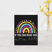 ASL Alphabet Amerikaanse zangtaal ASL Teacher Fu Kaart (Gele Bloem)