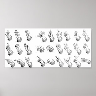ASL Alphabet Poster