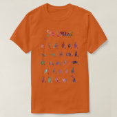 ASL Alphabet Sign Language T-shirt (Design voorkant)