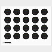 ASL Alphabet Teacher American Sing Language ASL Ronde Sticker (Vel)