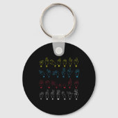 ASL Alphabet Teacher American Sing Language ASL Sleutelhanger (Achterkant)