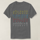 ASL Alphabet Teacher American Sing Language ASL T-shirt (Design voorkant)