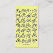 ASL Alphabet-Visitekaartje Visitekaartje (Achterkant)