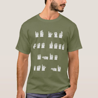 ASL als je dit kunt lezen, zeg Hi # T-shirt