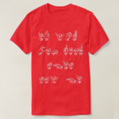 ASL American Sign Language Als je dit kunt lezen 1 T-shirt (Design voorkant)