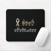 ASL American Sign Language Deaf Awareness Muismat (Met muis)