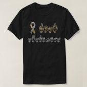 ASL American Sign Language Deaf Awareness T T-shirt (Design voorkant)