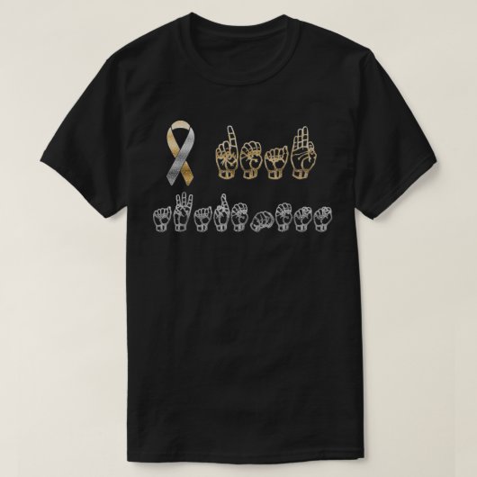 ASL American Sign Language Deaf Awareness T T-shirt (Design voorkant)