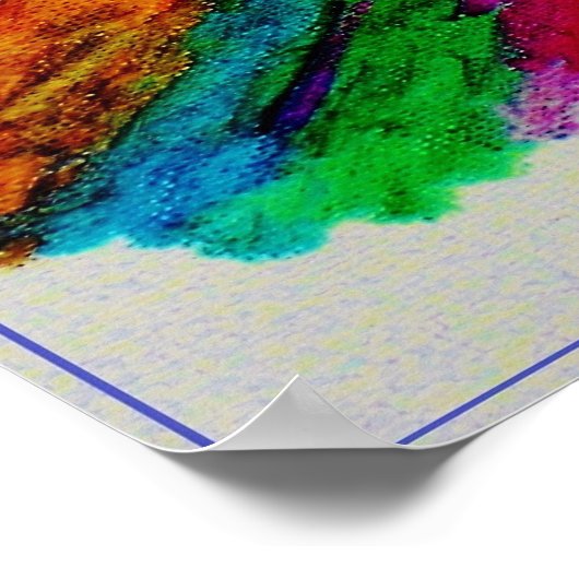 ASL American Sign Language Ik hou meer van je Poster (Hoek)