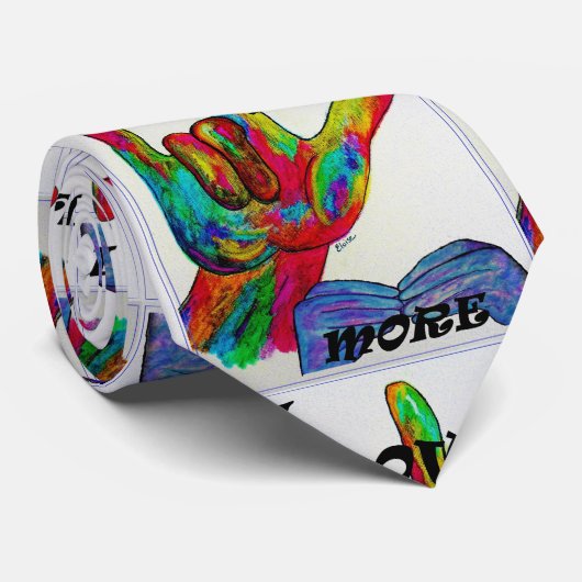 ASL American Sign Language Ik hou meer van je Stropdas (Opgerold)