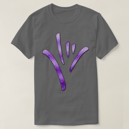 ASL American Sign Language Ik hou van je 1 T-shirt (Design voorkant)