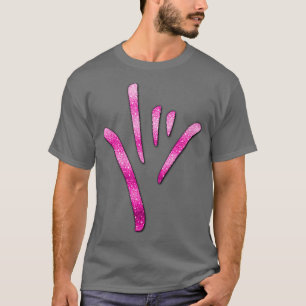 ASL American Sign Language Ik hou van je 5 T-shirt