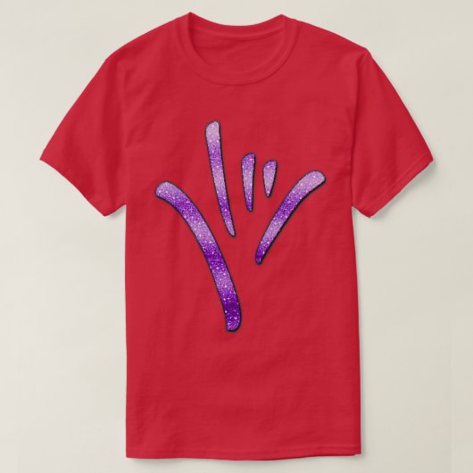 ASL American Sign Language Ik hou van je 7 T-shirt (Design voorkant)