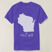ASL American Sign Language Wisconsin T T-shirt (Design voorkant)