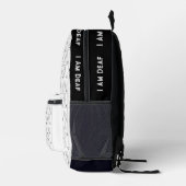 ASL Amerikaanse gebarentaal Ik ben dove rugzak