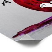 ASL Apple voor de leraar Poster (Hoek)