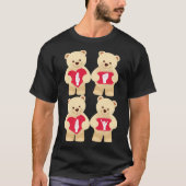 ASL BABY ABDL-gebarentaal Teddy Bear Hearts T-shirt (Voorkant)